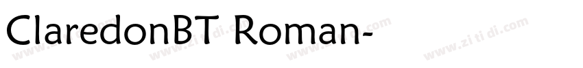 ClaredonBT Roman字体转换